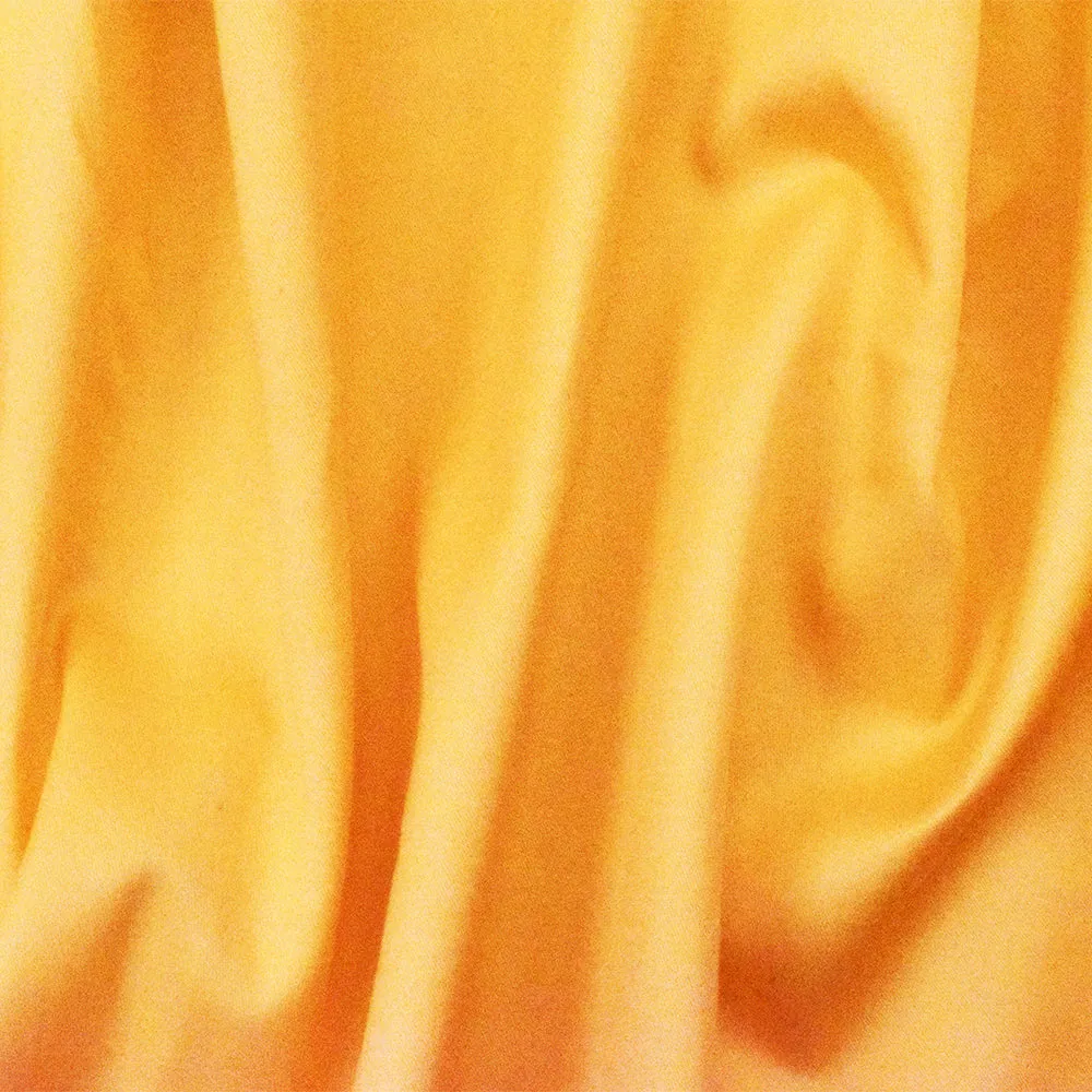 4 YD PC-Yellow Cotton Solid Stretch Spandex Twill Sateen Woven Fabric