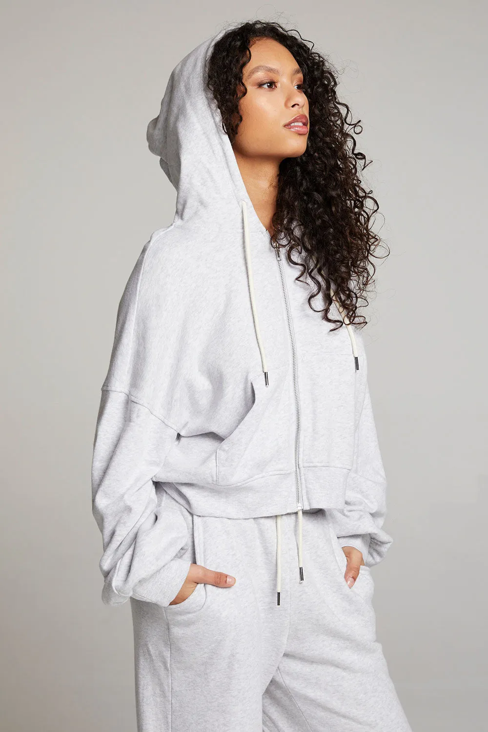 Abilenee Light Grey Zip Up