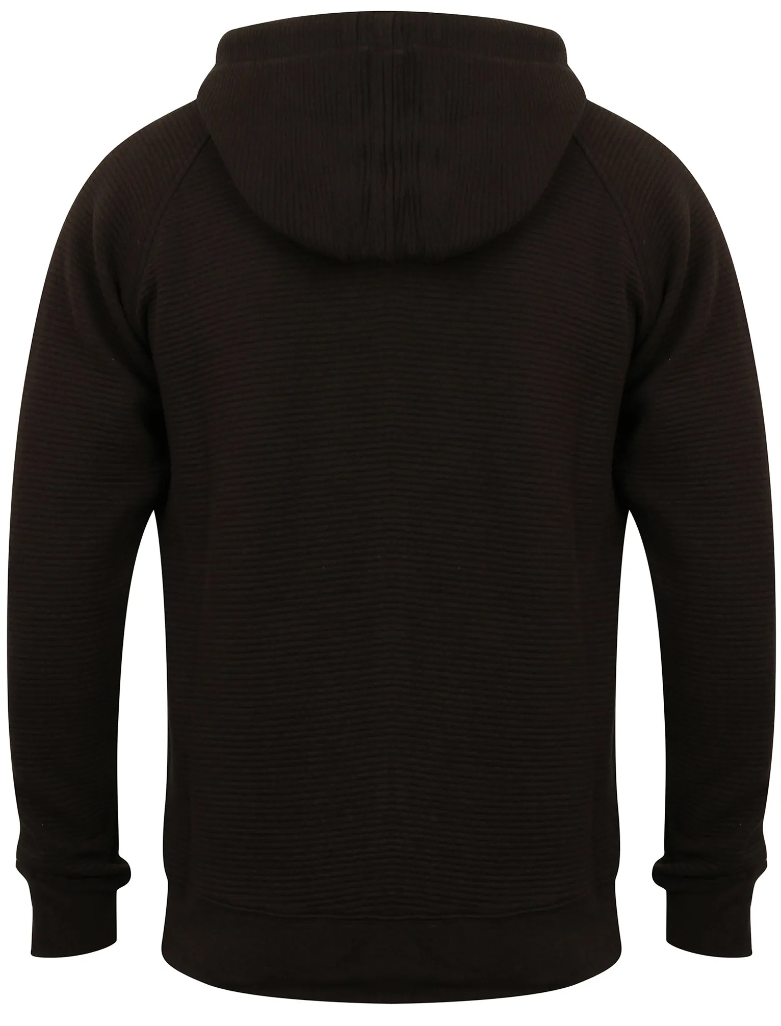 Alfar Ottoman Zip Through Hoodie in Jet Black - Dissident