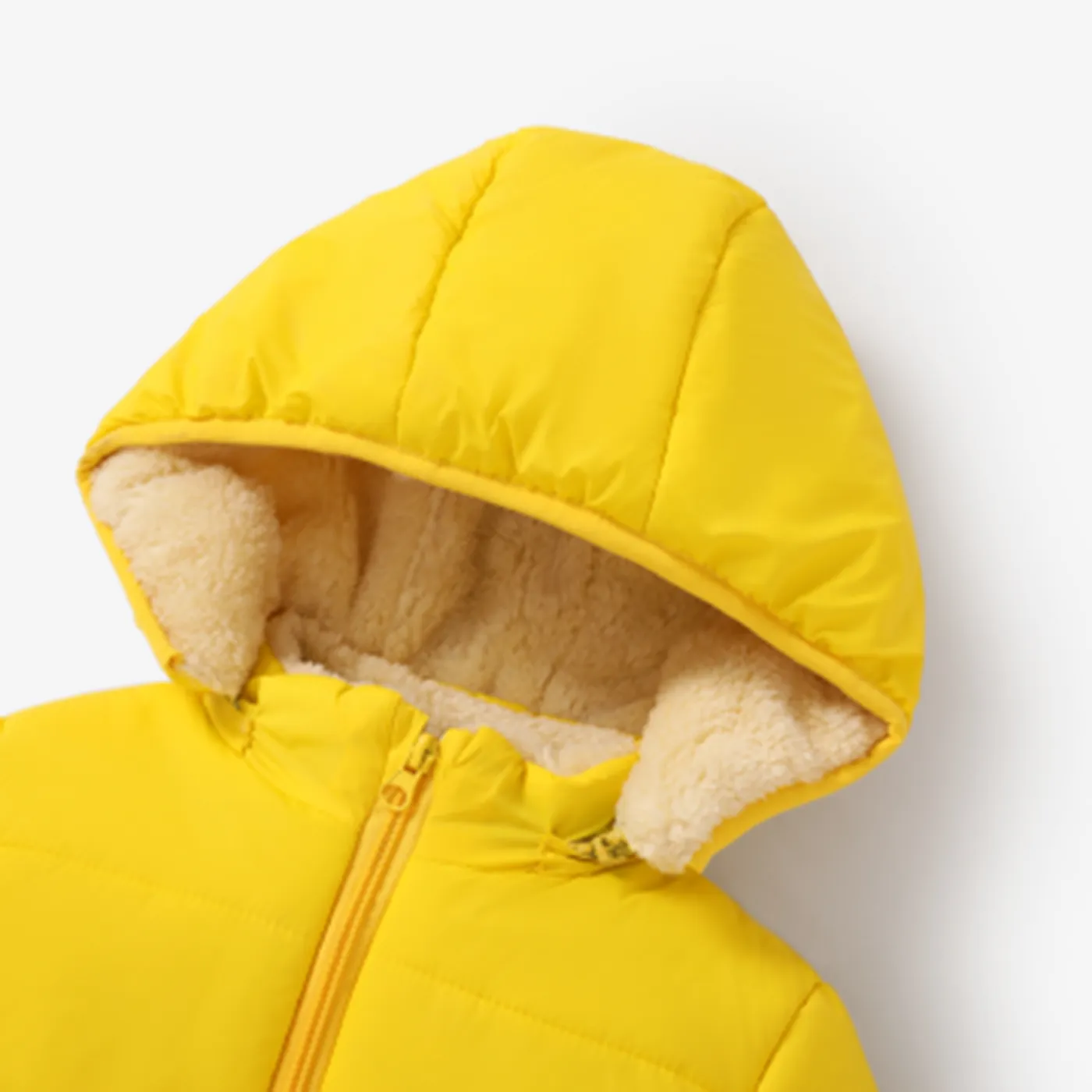 Baby / Toddler Causal Fluff Solid Long-sleeve Hooded Coat