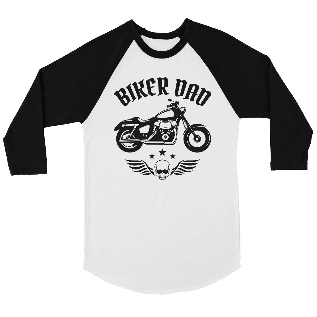 Biker Dad Mens Baseball Shirt Appreciative Thoughtful Cool Dad Gift