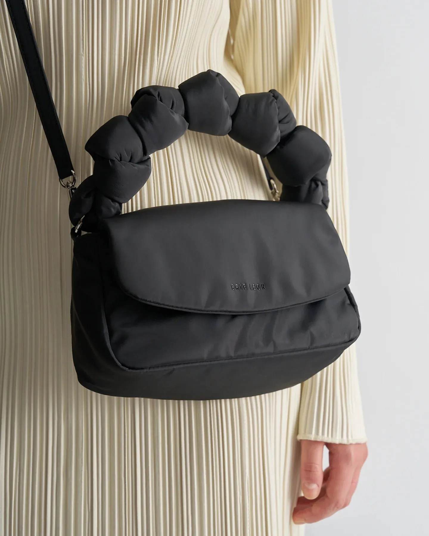 Brie Leon Rellino Bag - Black Lustre