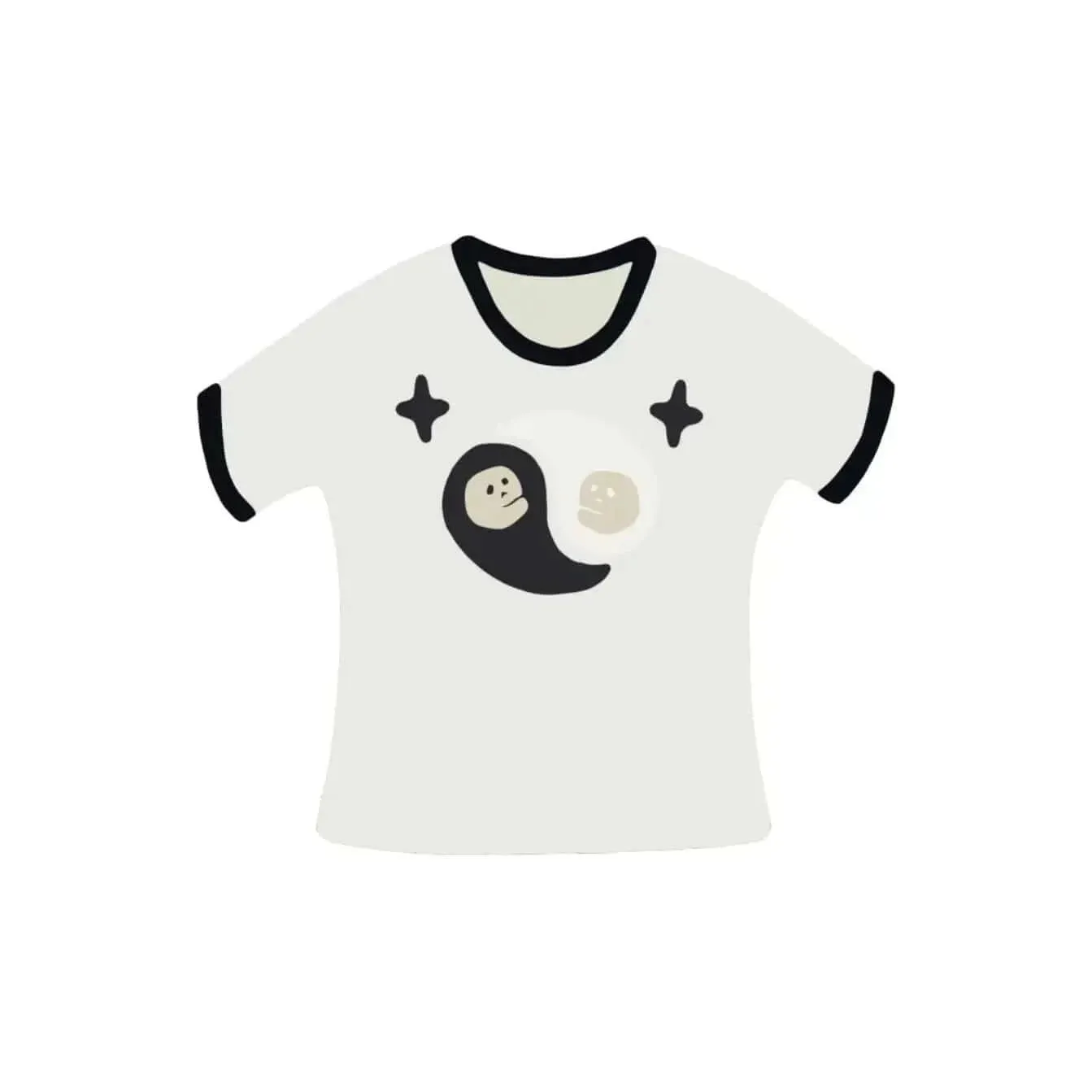 Broken Planet Market Find Your Balance Baby Tee Bone White