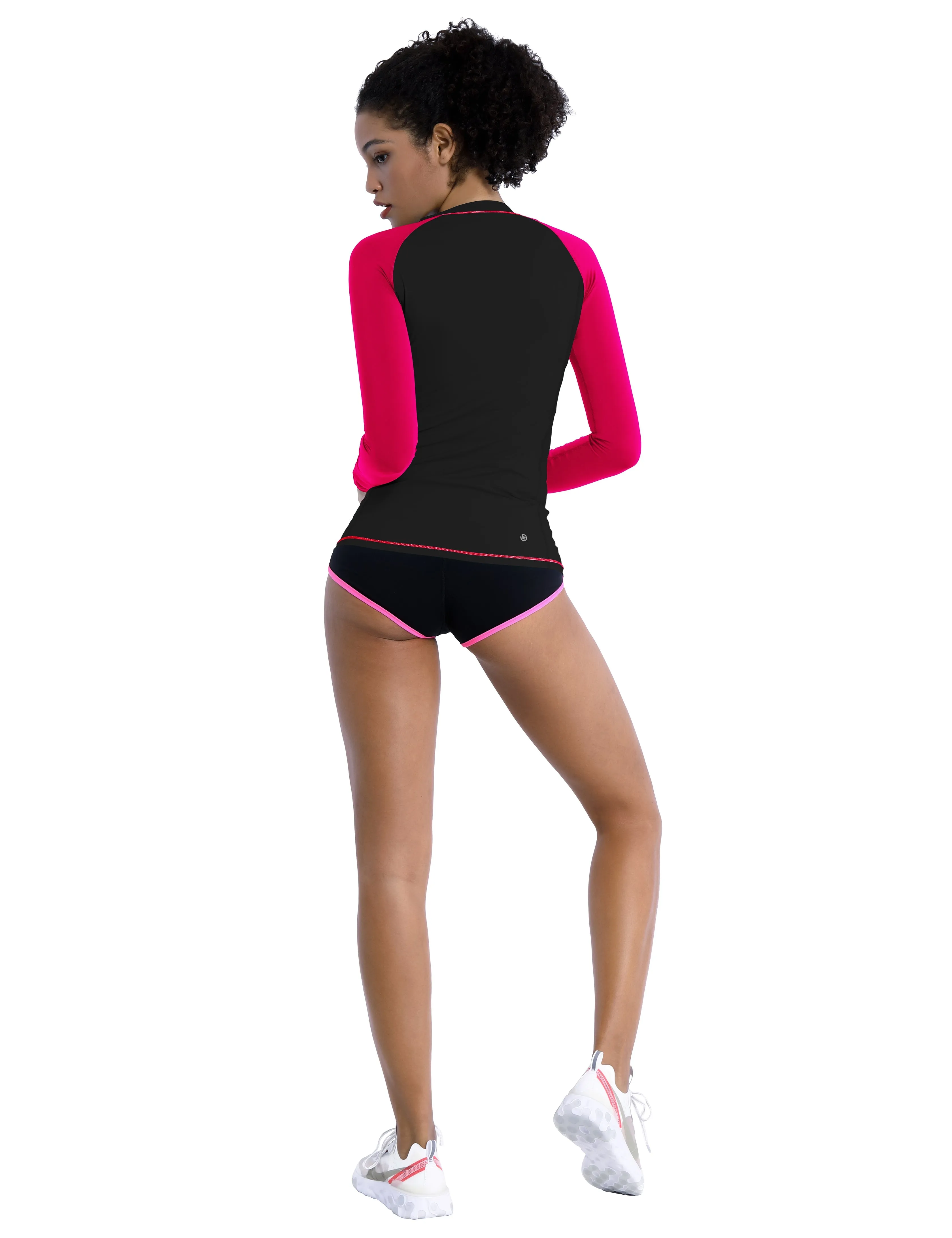 BUBBLELIME 84P/16S Long Sleeve Rashguard for Women Mix Color_yoga