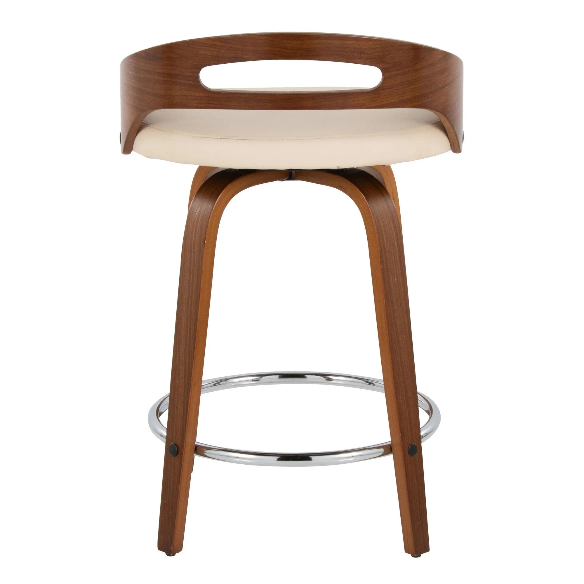 Cassis 24" Fixed-Height Counter Stool - Set of 2 By LumiSource - B24-CASSISPU-GRTZQ2 LGYLGYBK2