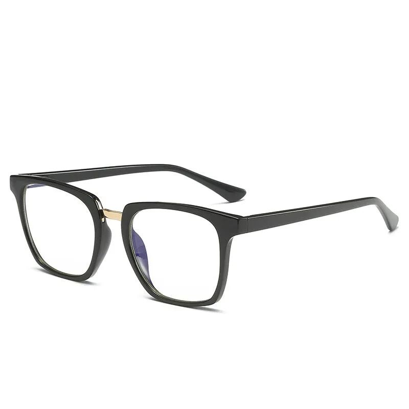 CCspace Unisex Full Rim Square Cat Eye Tr 90 Titanium Frame Eyeglasses 46909