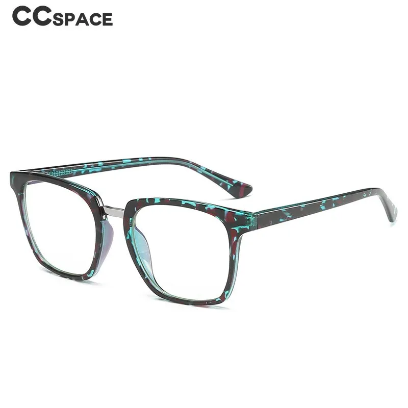 CCspace Unisex Full Rim Square Cat Eye Tr 90 Titanium Frame Eyeglasses 46909