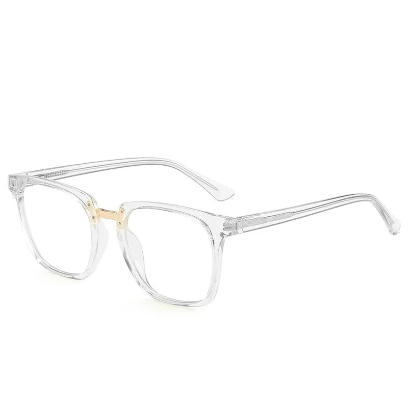 CCspace Unisex Full Rim Square Cat Eye Tr 90 Titanium Frame Eyeglasses 46909