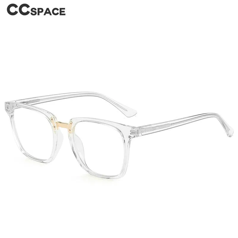 CCspace Unisex Full Rim Square Cat Eye Tr 90 Titanium Frame Eyeglasses 46909