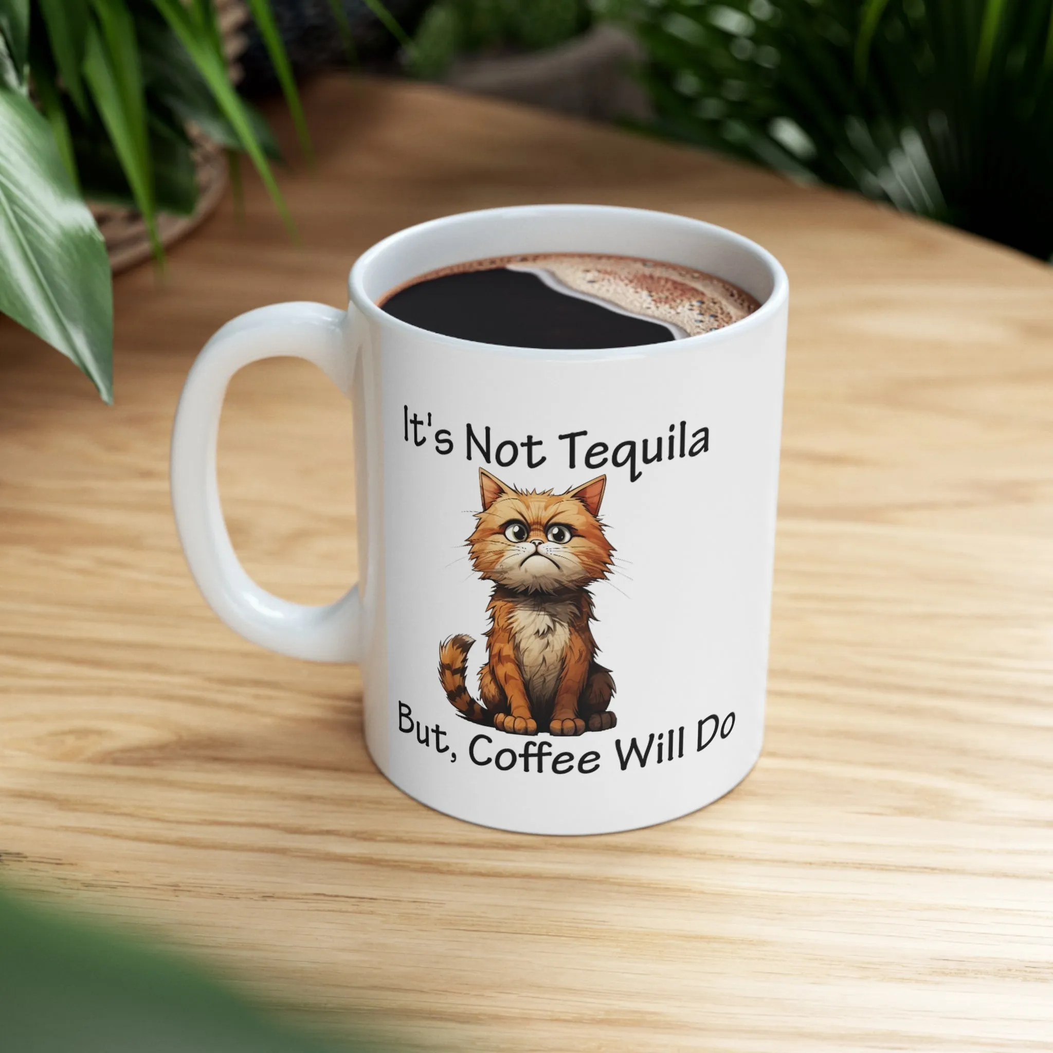 Ceramic Cat Coffee Mug 11oz. Funny Mug. Perfect Gift For Cat Lover Cat Mom Cat Dat. Gift For Mom Gift for Dad Gift For Animal Lover