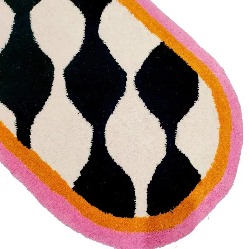 Charming Candy Pill Woolen Rug | 3.5 x 1.5 Feet