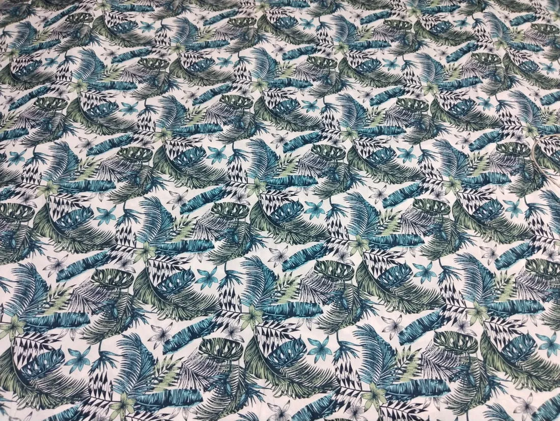 COTTON POPLIN JUNGLE PRINT 58" Wide