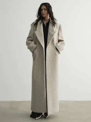 Crema Long Woolen Coat