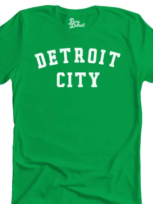 Detroit City Unisex T-shirt - White / Irish Green