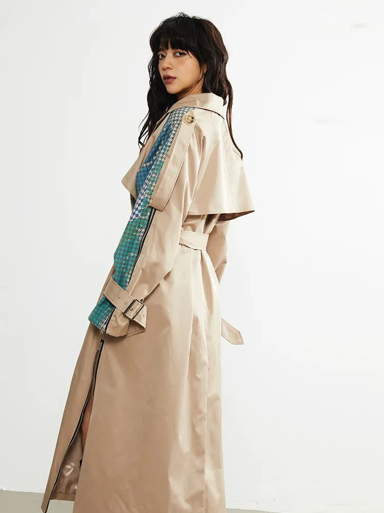 Draciey Printed Trench Coat