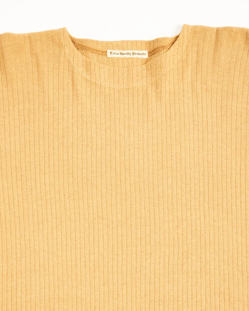 Extra Cotton Rib Crewneck L/S - Golden Yellow