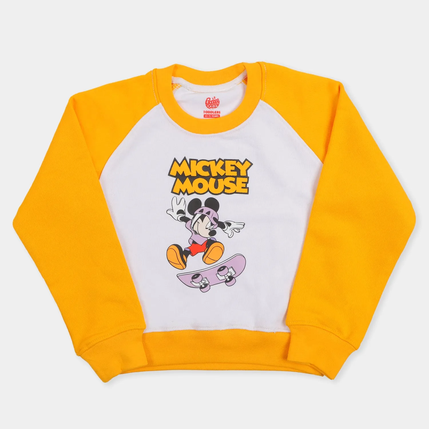 Famous Character Printed Boys Sweatshirt - Y. White