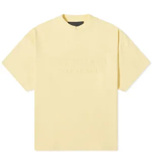 Fear Of God Essentials Spring Kids Crew Neck T-Shirt in Garden Yellow