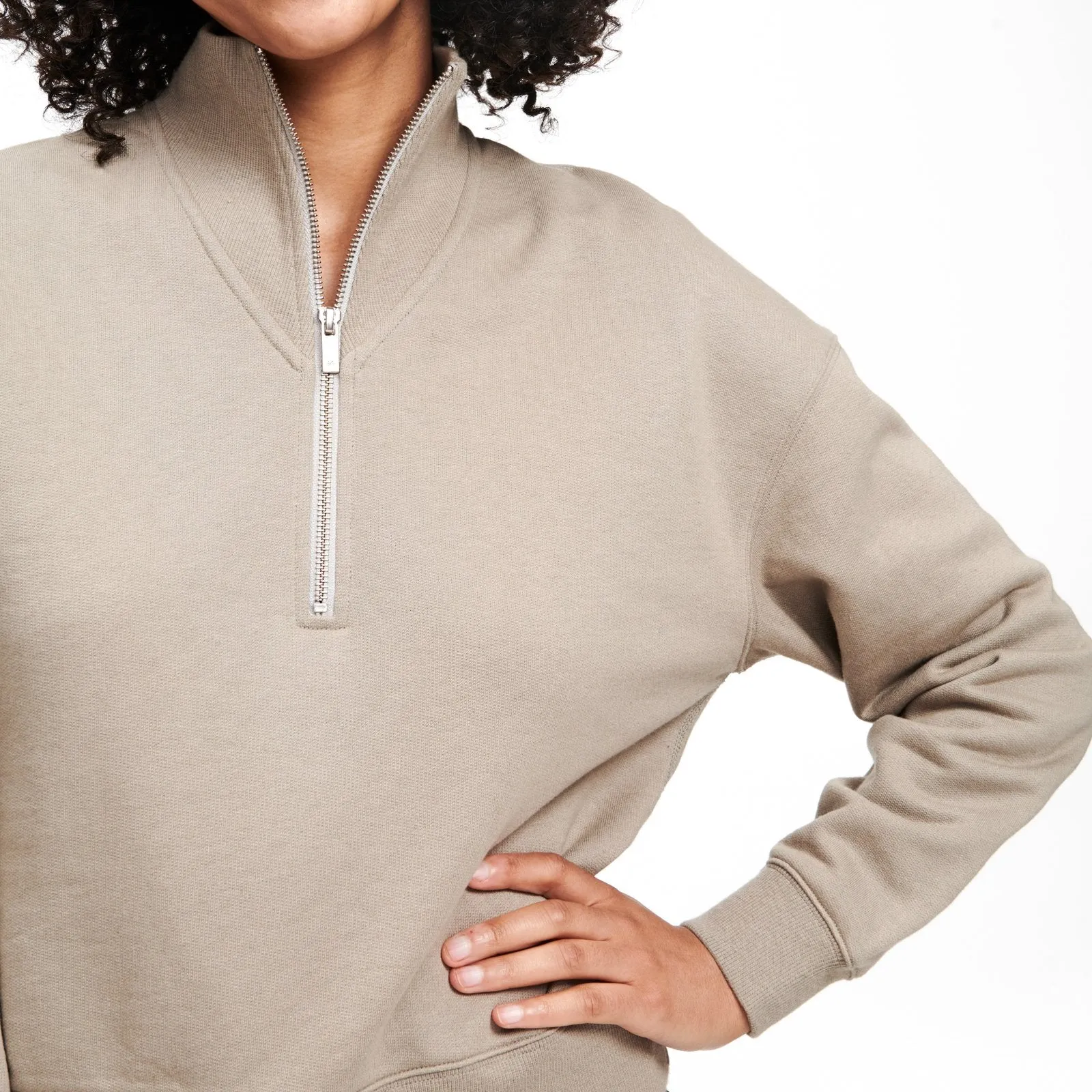 Fleece Quarter Zip Sweatshirt