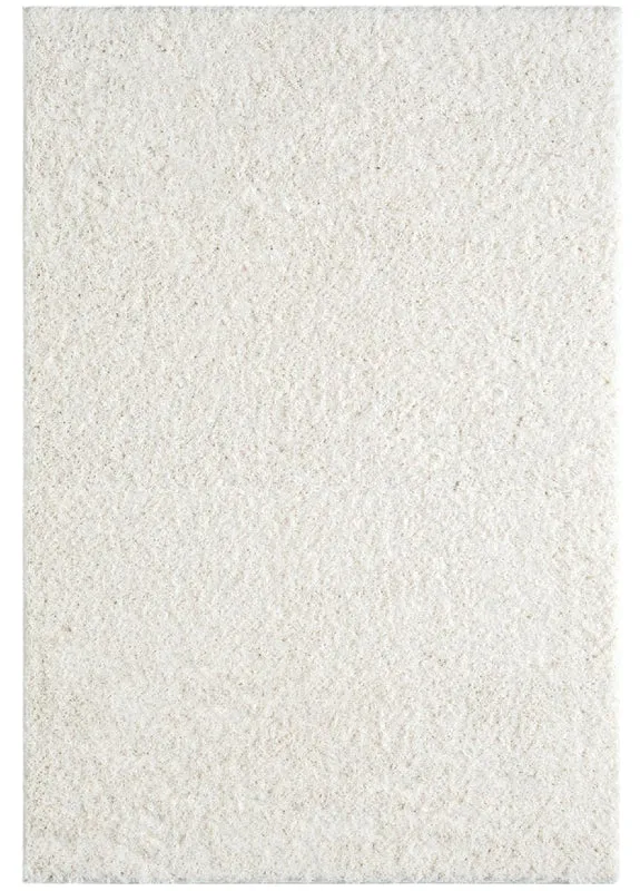 Fluffy and comfortable Ivory /Sand Plain Shag Rug