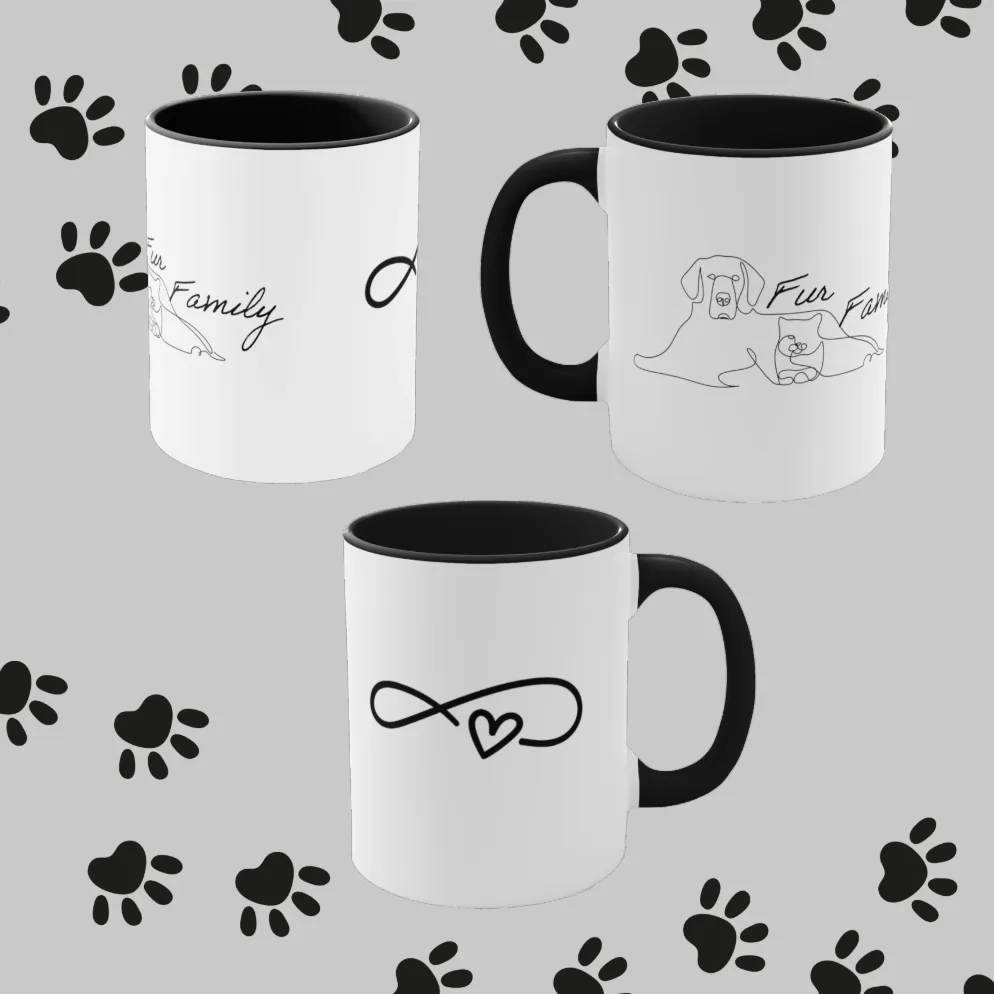 Fur Family Coffee Mug, 11oz. Fur Family. Mug For Pet Owner. Mug. Animal Lover. Cat Lover. Dog Lover. Birthday Gift. Fur Babies