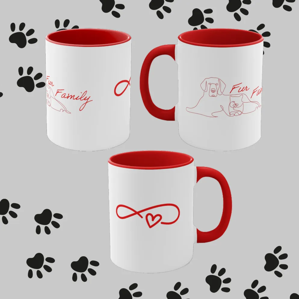 Fur Family Coffee Mug, 11oz. Fur Family. Mug For Pet Owner. Mug. Animal Lover. Cat Lover. Dog Lover. Birthday Gift. Fur Babies