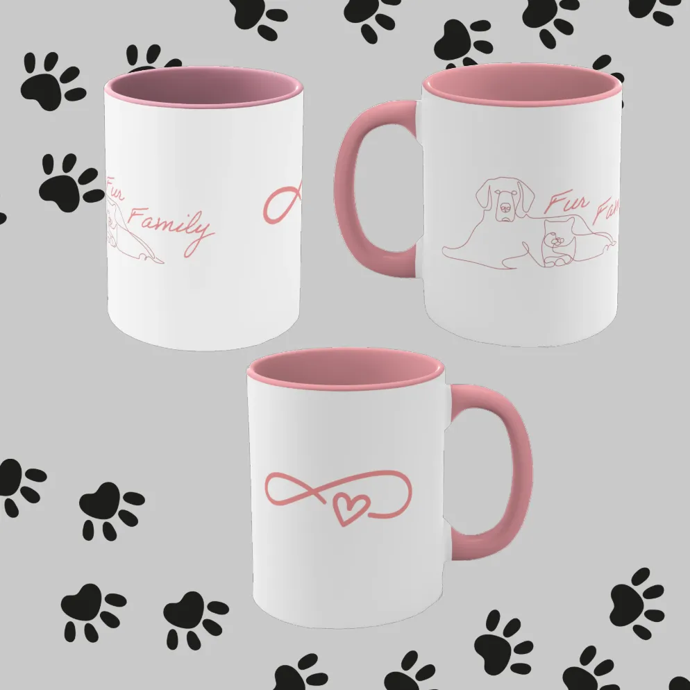 Fur Family Coffee Mug, 11oz. Fur Family. Mug For Pet Owner. Mug. Animal Lover. Cat Lover. Dog Lover. Birthday Gift. Fur Babies