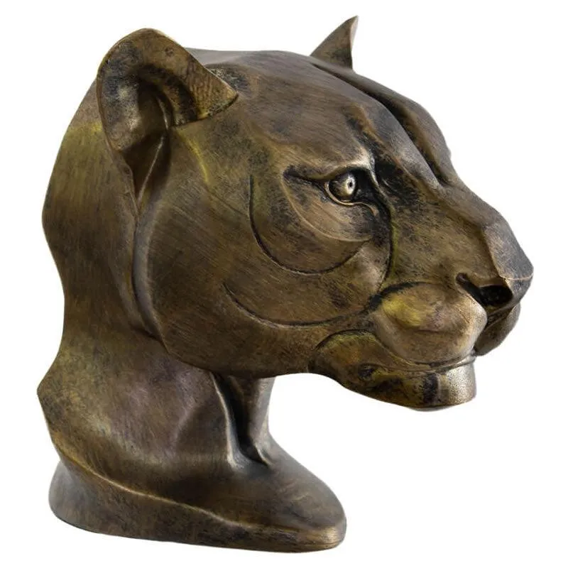 Gold Polystone Ant Lioness Head -Naj78U1