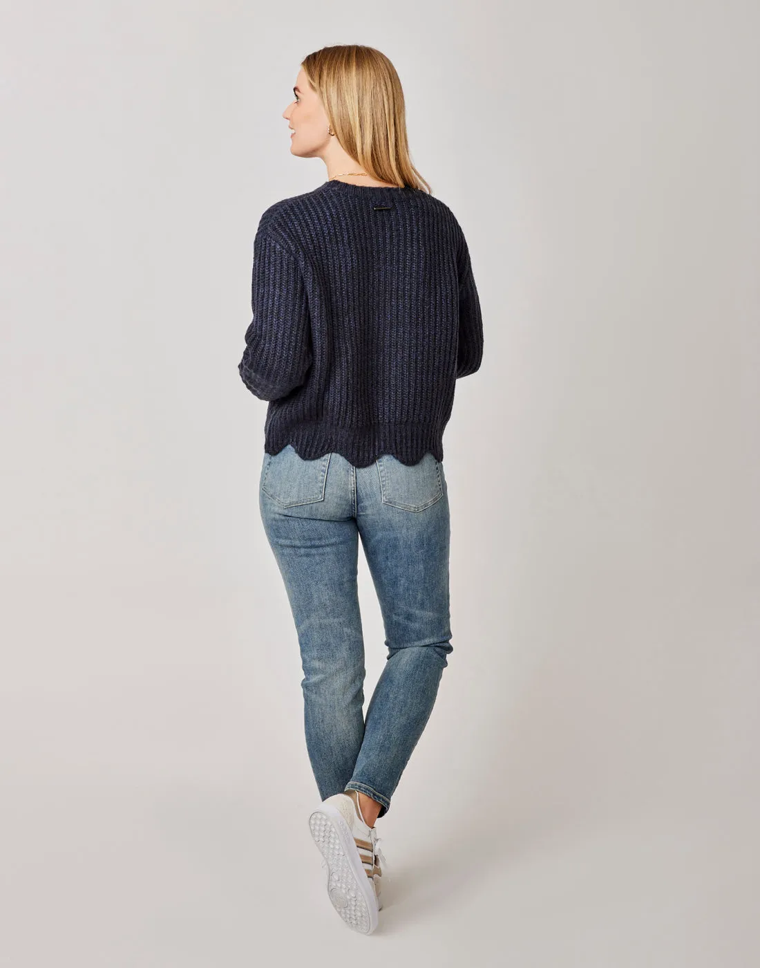 Groton Sweater: Navy Heather - FINAL SALE