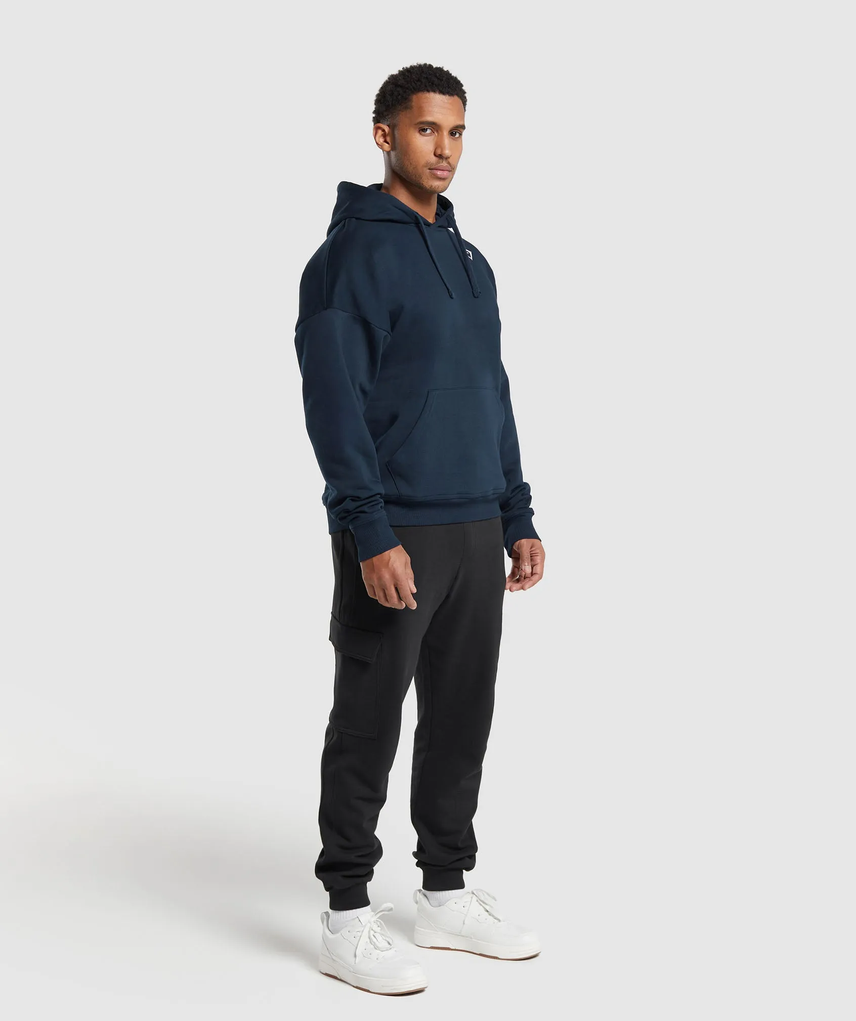 Gymshark Crest Oversized Hoodie - Navy