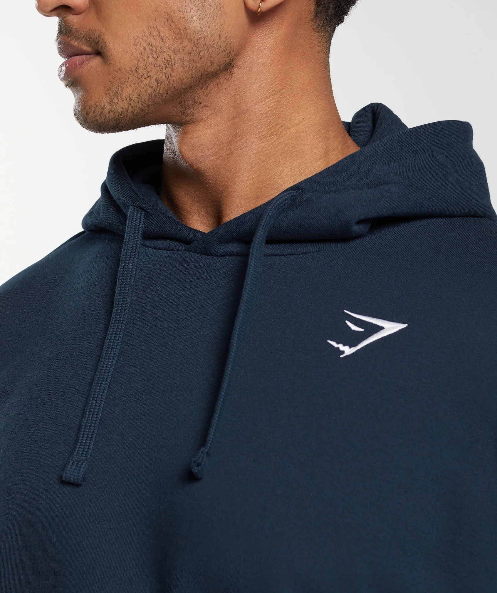 Gymshark Crest Oversized Hoodie - Navy