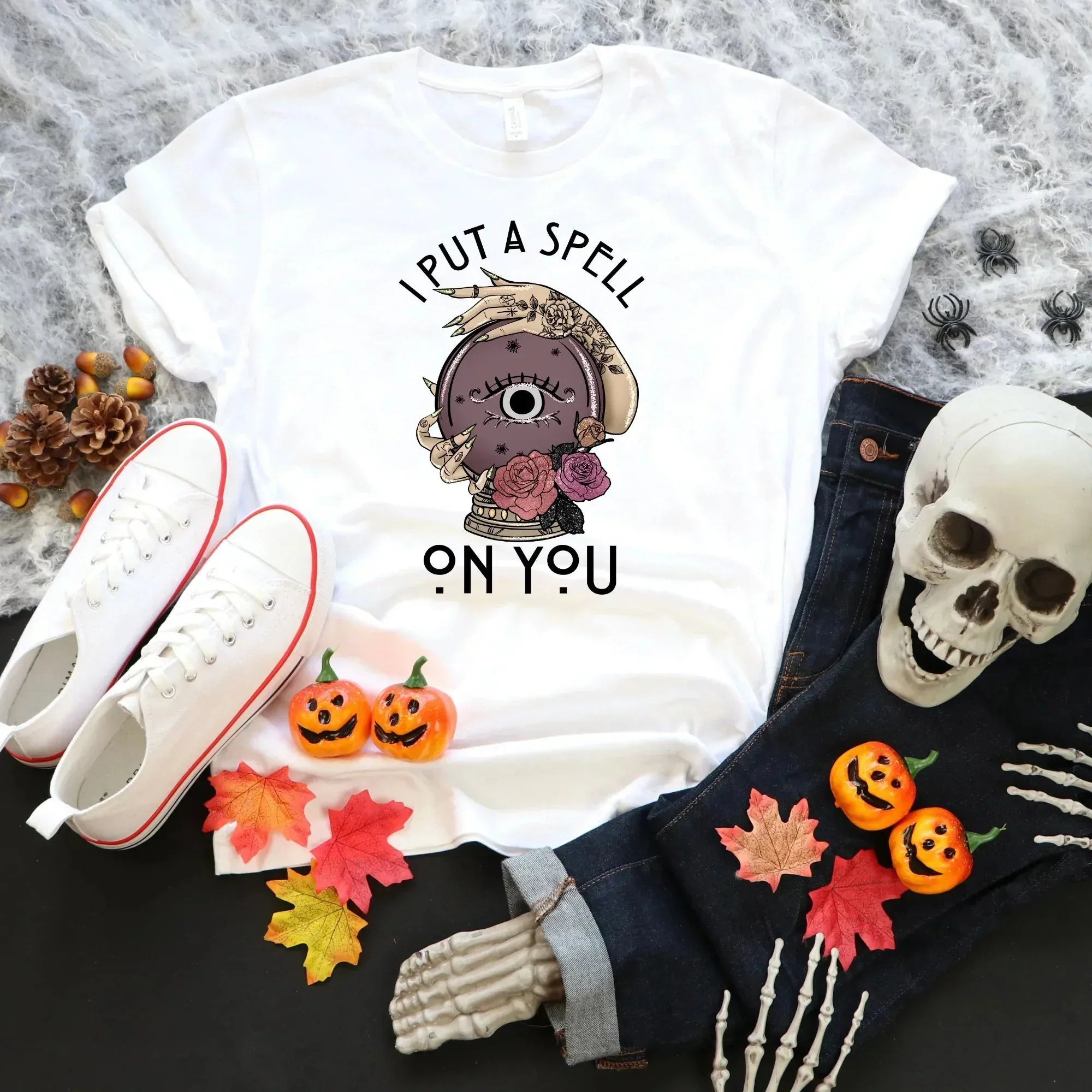 I Put A Spell On You Witchy Vibes Halloween Shirt