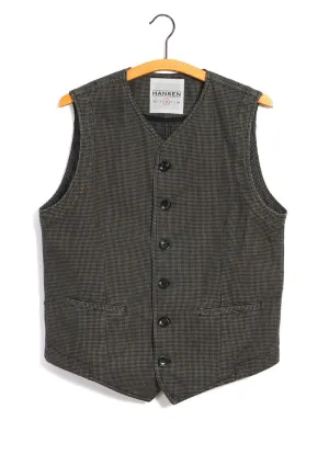 KAJ | Casual Waistcoat | Black Sand