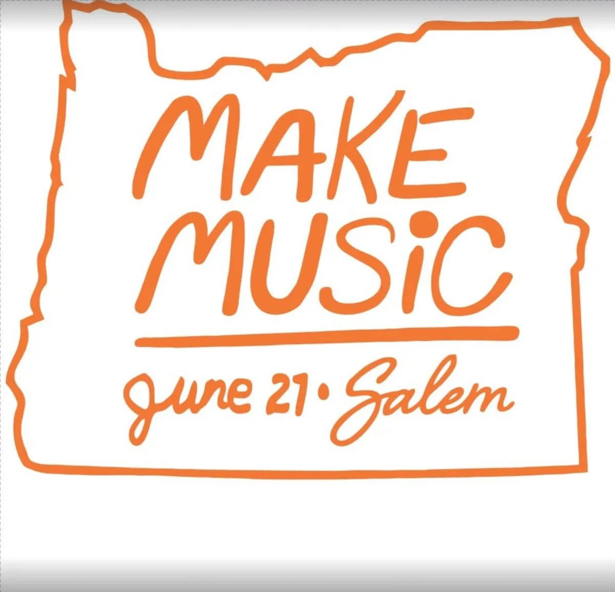 Make Music Salem Oregon Logo T-Shirt