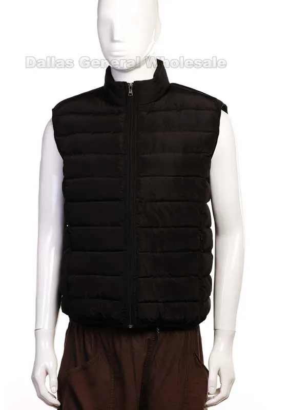 Men Winter Padded Vests Wholesale