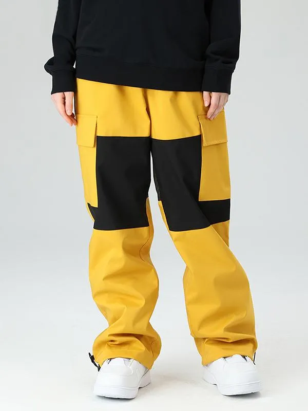 Men's Searipe Winter Freerider Colorblock Cargo Snow Pants