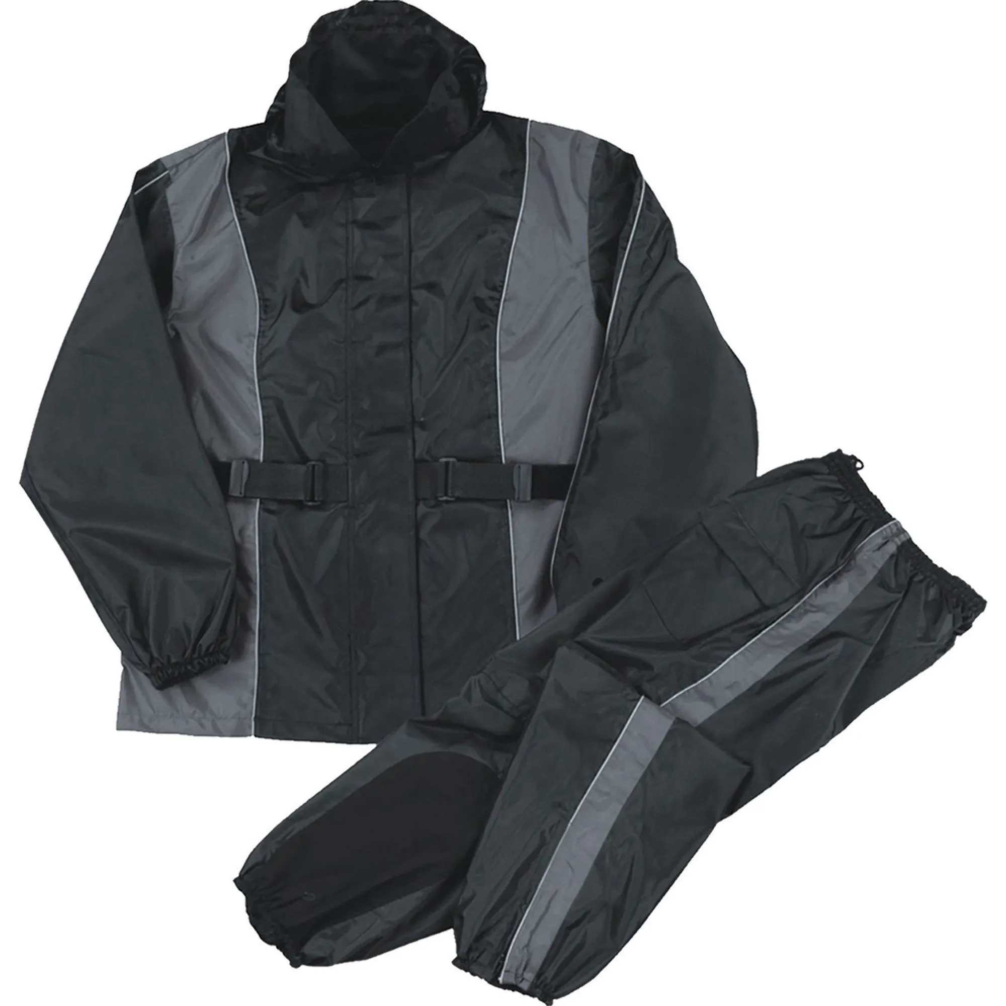 Milwaukee Leather SH2225L Women's Black and Grey Waterproof Rain Suit