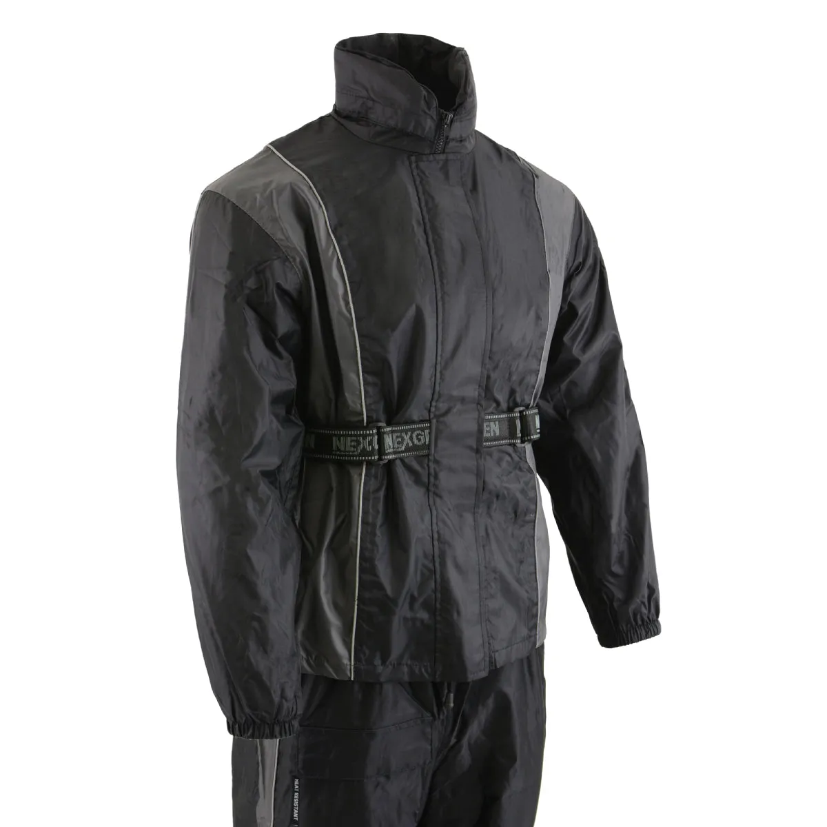 Milwaukee Leather SH2225L Women's Black and Grey Waterproof Rain Suit