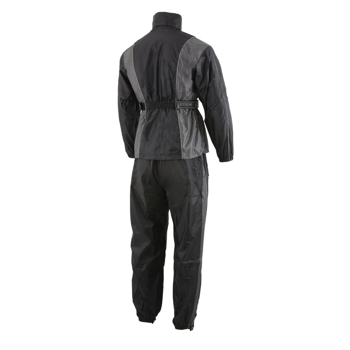 Milwaukee Leather SH2225L Women's Black and Grey Waterproof Rain Suit