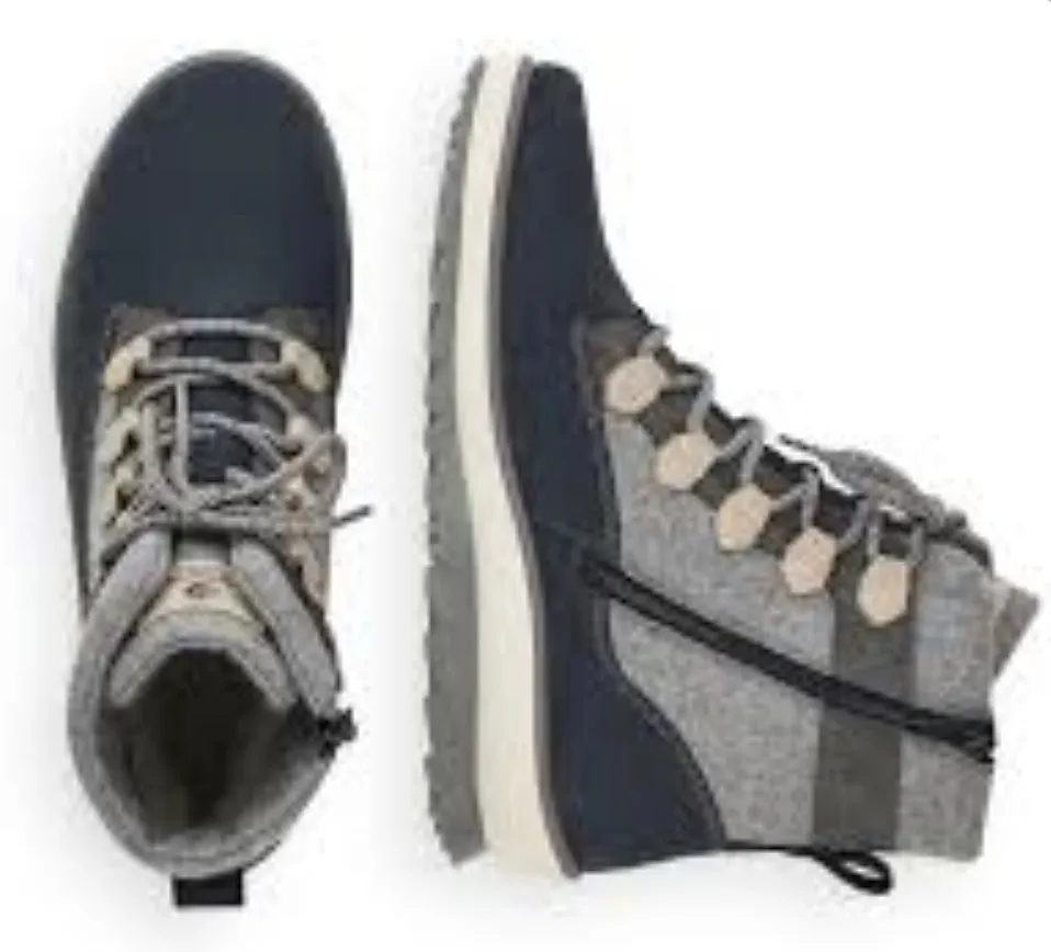 Remonte R8481-40 Columbo Tex Grey And Navy Combination Boots