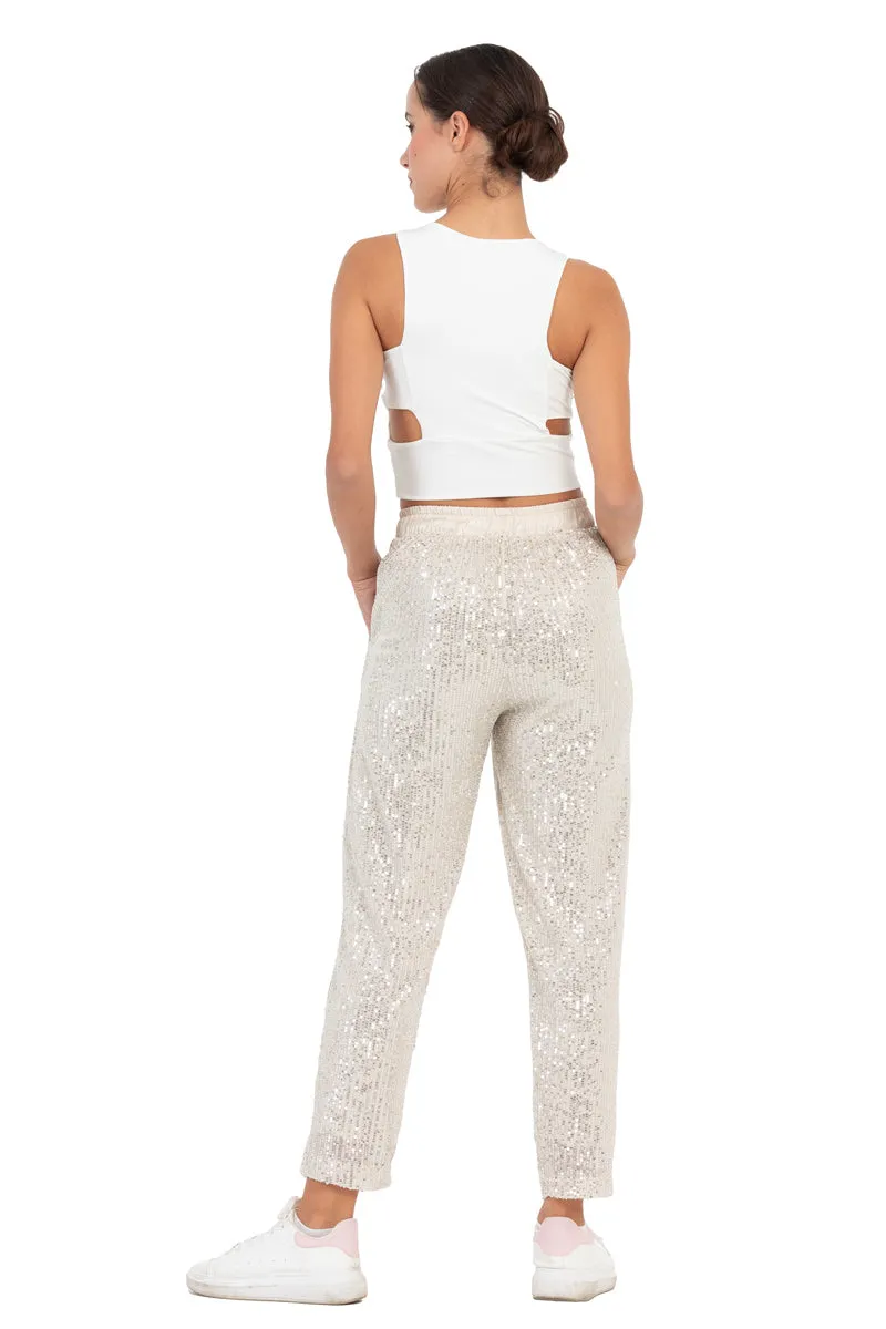 Sequinned Women's Trousers