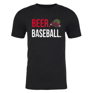 Triblend Beer Baseball Black Tee