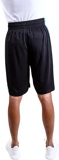 Ultra Game NBA Official Men’s Super Soft Active Workout Basketball Training Shorts - Unisex, Dallas Mavericks, Black|Dallas Mavericks