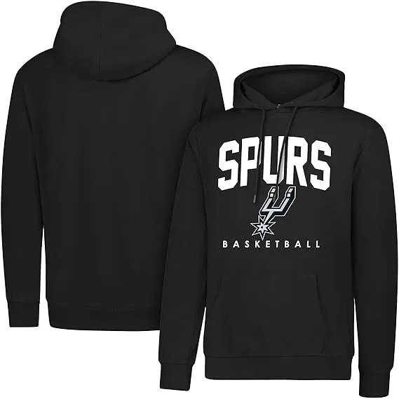 Ultra Game NBA Official Men's Super Soft Teamster Hoodie Sweatshirt, San Antonio Spurs, Team Color|San Antonio Spurs