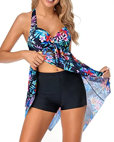 Women's Underwire Swimdress Two Piece Swimsuits Swim Dress