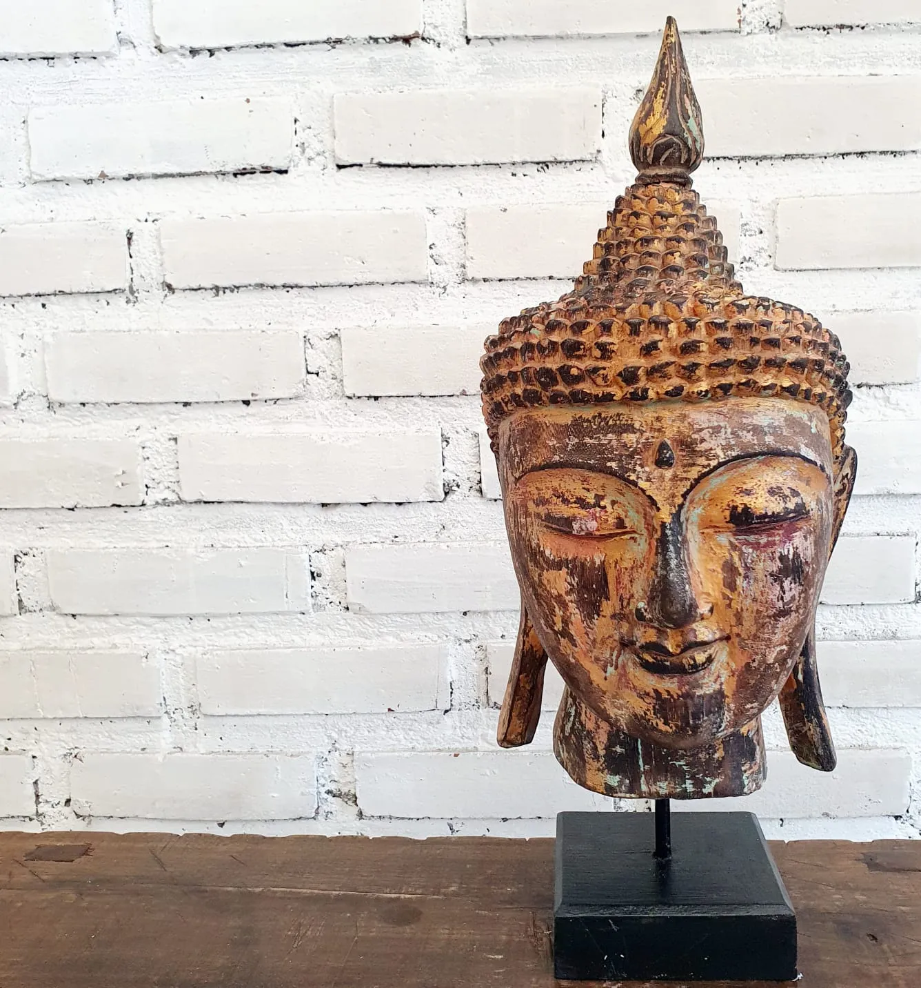 Wooden Head Buddha